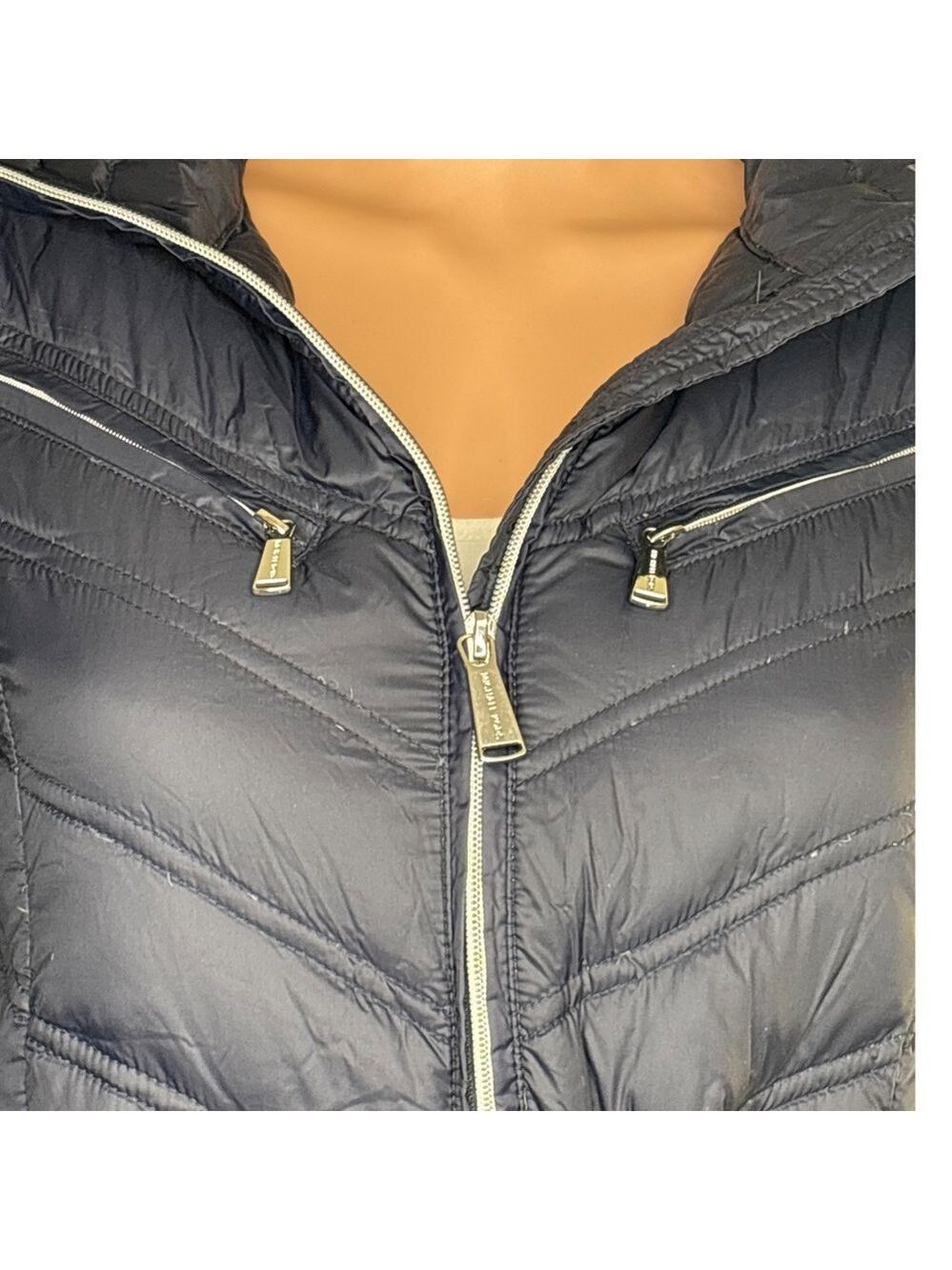 Michael Kors Navy Quilted Puffer Jacket XS - Picture 2 of 11